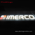 custom store sign LED 3D digital pattern letters